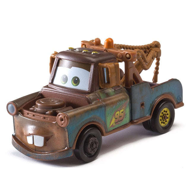 Disney Pixar Cars 3 Lightning McQueen Fire truck Mater Jackson Storm Ramirez 1:55 Diecast Metal Alloy Model Toys For Children