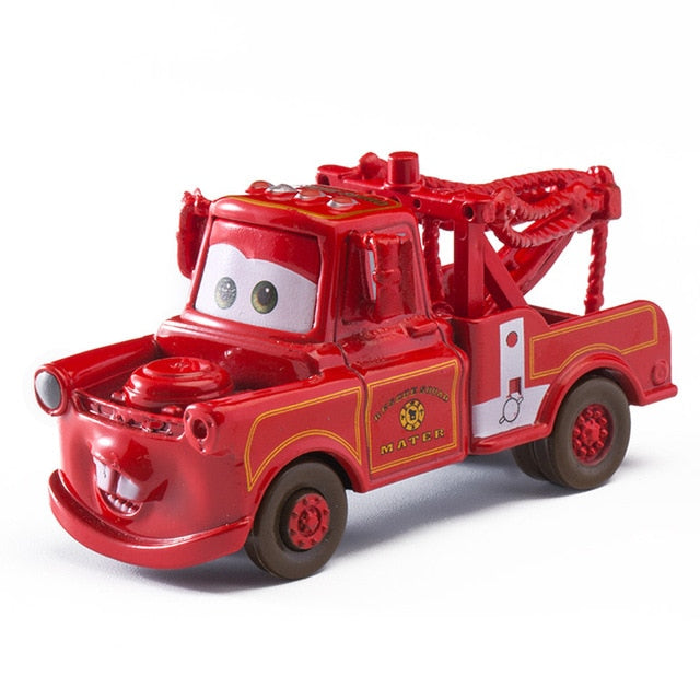 Disney Pixar Cars 3 Lightning McQueen Fire truck Mater Jackson Storm Ramirez 1:55 Diecast Metal Alloy Model Toys For Children