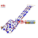 Sea Floating Open Inflatable Water Parks Slides For Summer Activity
