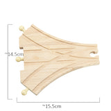 TBKJOYS Wooden Train Track Railway Accessories All Kinds of Wood Track Variety Component Educational Toys