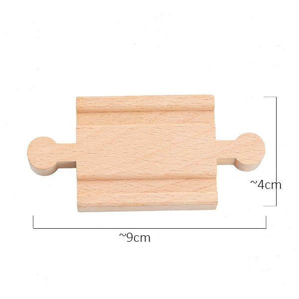 TBKJOYS Wooden Train Track Railway Accessories All Kinds of Wood Track Variety Component Educational Toys