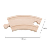 TBKJOYS Wooden Train Track Railway Accessories All Kinds of Wood Track Variety Component Educational Toys