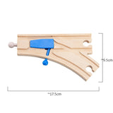 TBKJOYS Wooden Train Track Railway Accessories All Kinds of Wood Track Variety Component Educational Toys