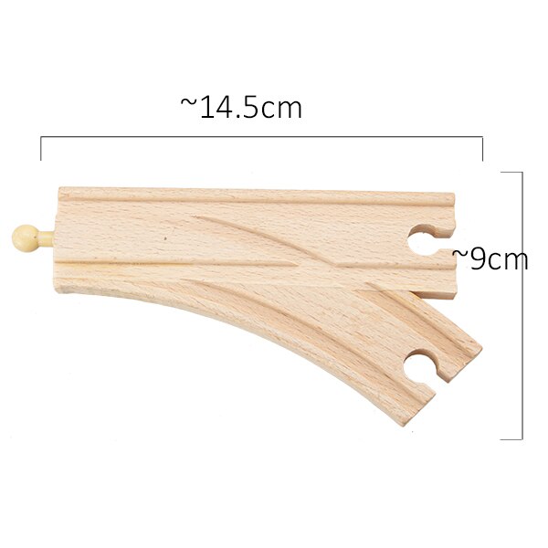 TBKJOYS Wooden Train Track Railway Accessories All Kinds of Wood Track Variety Component Educational Toys