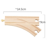 TBKJOYS Wooden Train Track Railway Accessories All Kinds of Wood Track Variety Component Educational Toys