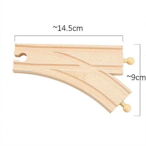 TBKJOYS Wooden Train Track Railway Accessories All Kinds of Wood Track Variety Component Educational Toys