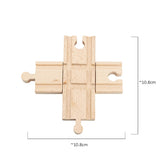 TBKJOYS Wooden Train Track Railway Accessories All Kinds of Wood Track Variety Component Educational Toys
