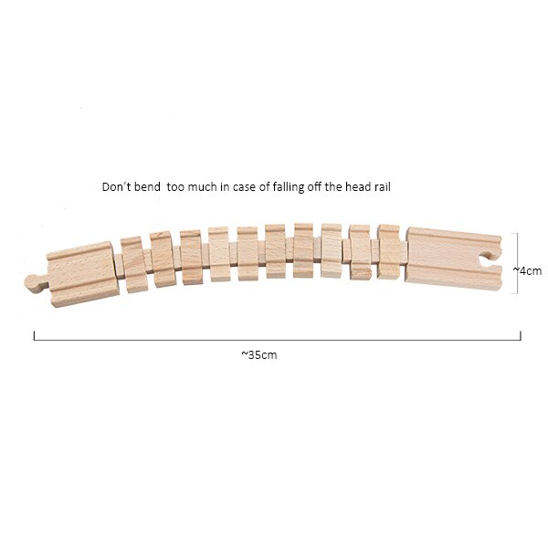 TBKJOYS Wooden Train Track Railway Accessories All Kinds of Wood Track Variety Component Educational Toys