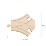 TBKJOYS Wooden Train Track Railway Accessories All Kinds of Wood Track Variety Component Educational Toys