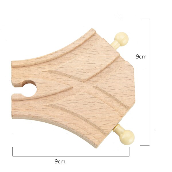 TBKJOYS Wooden Train Track Railway Accessories All Kinds of Wood Track Variety Component Educational Toys
