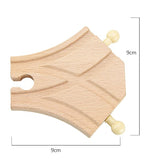 TBKJOYS Wooden Train Track Railway Accessories All Kinds of Wood Track Variety Component Educational Toys
