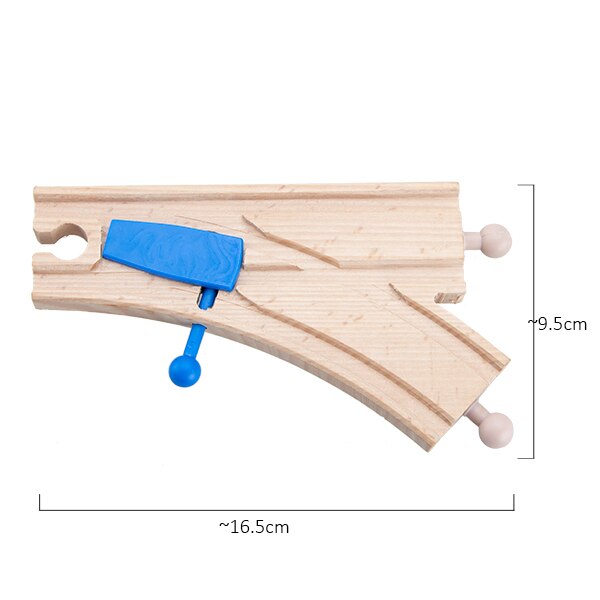TBKJOYS Wooden Train Track Railway Accessories All Kinds of Wood Track Variety Component Educational Toys