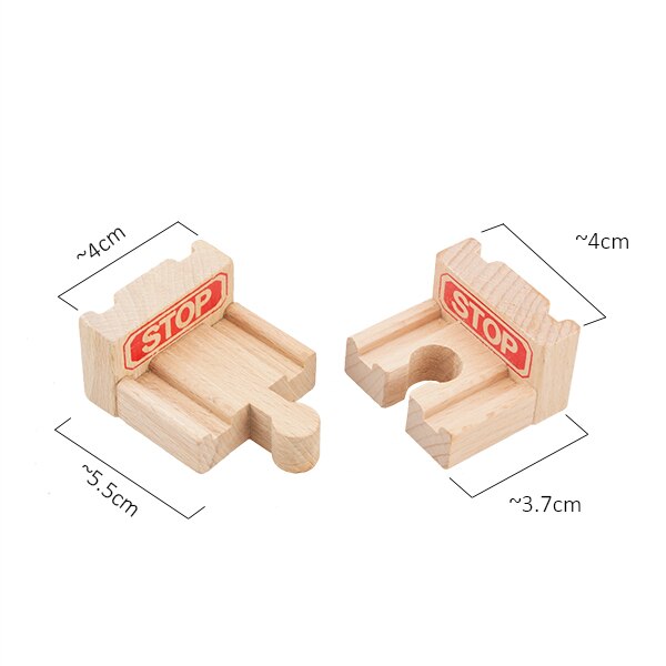 TBKJOYS Wooden Train Track Railway Accessories All Kinds of Wood Track Variety Component Educational Toys