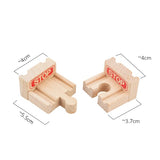 TBKJOYS Wooden Train Track Railway Accessories All Kinds of Wood Track Variety Component Educational Toys