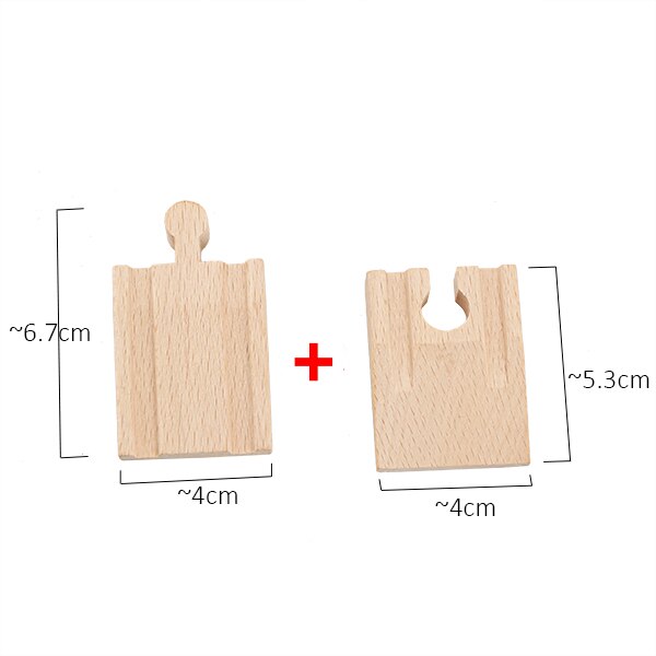 TBKJOYS Wooden Train Track Railway Accessories All Kinds of Wood Track Variety Component Educational Toys