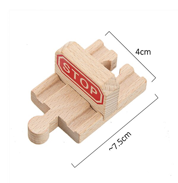 TBKJOYS Wooden Train Track Railway Accessories All Kinds of Wood Track Variety Component Educational Toys