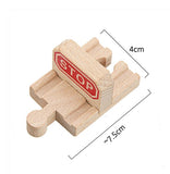 TBKJOYS Wooden Train Track Railway Accessories All Kinds of Wood Track Variety Component Educational Toys