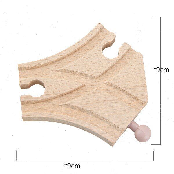 TBKJOYS Wooden Train Track Railway Accessories All Kinds of Wood Track Variety Component Educational Toys