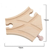 TBKJOYS Wooden Train Track Railway Accessories All Kinds of Wood Track Variety Component Educational Toys