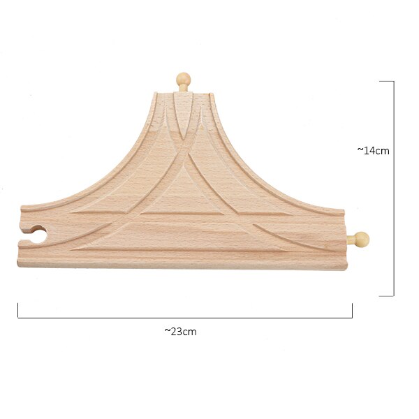 TBKJOYS Wooden Train Track Railway Accessories All Kinds of Wood Track Variety Component Educational Toys