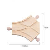 TBKJOYS Wooden Train Track Railway Accessories All Kinds of Wood Track Variety Component Educational Toys