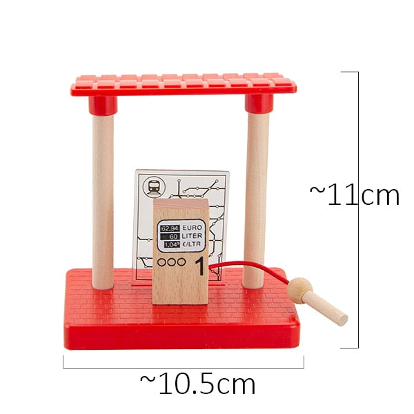 TBKJOYS Wooden Train Track Railway Accessories All Kinds of Wood Track Variety Component Educational Toys
