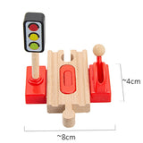 TBKJOYS Wooden Train Track Railway Accessories All Kinds of Wood Track Variety Component Educational Toys