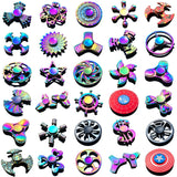 New Kinetic Colorful Hand Spinner Fidget Zinc Alloy Metal Fidget Spinner Metal Bearing Edc Finger Spinner Hand Relieves Stress E