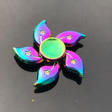 New Kinetic Colorful Hand Spinner Fidget Zinc Alloy Metal Fidget Spinner Metal Bearing Edc Finger Spinner Hand Relieves Stress E