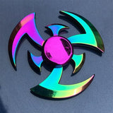 New Kinetic Colorful Hand Spinner Fidget Zinc Alloy Metal Fidget Spinner Metal Bearing Edc Finger Spinner Hand Relieves Stress E