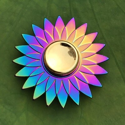 New Kinetic Colorful Hand Spinner Fidget Zinc Alloy Metal Fidget Spinner Metal Bearing Edc Finger Spinner Hand Relieves Stress E