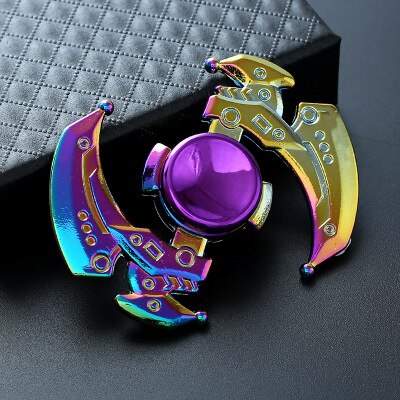 New Kinetic Colorful Hand Spinner Fidget Zinc Alloy Metal Fidget Spinner Metal Bearing Edc Finger Spinner Hand Relieves Stress E