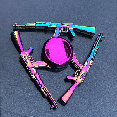 New Kinetic Colorful Hand Spinner Fidget Zinc Alloy Metal Fidget Spinner Metal Bearing Edc Finger Spinner Hand Relieves Stress E