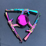 New Kinetic Colorful Hand Spinner Fidget Zinc Alloy Metal Fidget Spinner Metal Bearing Edc Finger Spinner Hand Relieves Stress E