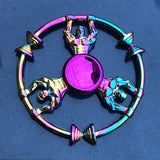 New Kinetic Colorful Hand Spinner Fidget Zinc Alloy Metal Fidget Spinner Metal Bearing Edc Finger Spinner Hand Relieves Stress E
