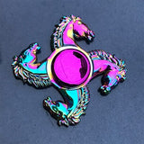 New Kinetic Colorful Hand Spinner Fidget Zinc Alloy Metal Fidget Spinner Metal Bearing Edc Finger Spinner Hand Relieves Stress E