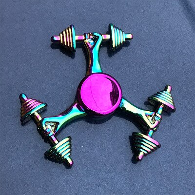 New Kinetic Colorful Hand Spinner Fidget Zinc Alloy Metal Fidget Spinner Metal Bearing Edc Finger Spinner Hand Relieves Stress E