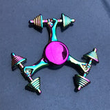New Kinetic Colorful Hand Spinner Fidget Zinc Alloy Metal Fidget Spinner Metal Bearing Edc Finger Spinner Hand Relieves Stress E