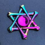 New Kinetic Colorful Hand Spinner Fidget Zinc Alloy Metal Fidget Spinner Metal Bearing Edc Finger Spinner Hand Relieves Stress E
