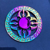 New Kinetic Colorful Hand Spinner Fidget Zinc Alloy Metal Fidget Spinner Metal Bearing Edc Finger Spinner Hand Relieves Stress E
