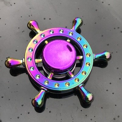 New Kinetic Colorful Hand Spinner Fidget Zinc Alloy Metal Fidget Spinner Metal Bearing Edc Finger Spinner Hand Relieves Stress E