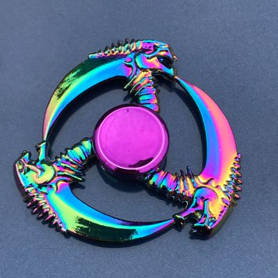 New Kinetic Colorful Hand Spinner Fidget Zinc Alloy Metal Fidget Spinner Metal Bearing Edc Finger Spinner Hand Relieves Stress E