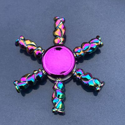 New Kinetic Colorful Hand Spinner Fidget Zinc Alloy Metal Fidget Spinner Metal Bearing Edc Finger Spinner Hand Relieves Stress E