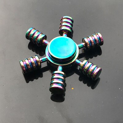 New Kinetic Colorful Hand Spinner Fidget Zinc Alloy Metal Fidget Spinner Metal Bearing Edc Finger Spinner Hand Relieves Stress E