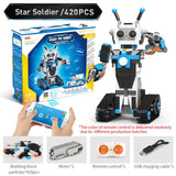 programmable toys robot building block stem toy Learning Kit education mobile remote control birthday gift for Children Kid