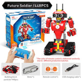 programmable toys robot building block stem toy Learning Kit education mobile remote control birthday gift for Children Kid