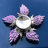 R118 Bearing Adult Spinner Gyro Sniper Tri Finger Spinner Metal Toys for Children Spinner Ring Smoke Bomb Pan Shape