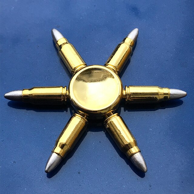 R118 Bearing Adult Spinner Gyro Sniper Tri Finger Spinner Metal Toys for Children Spinner Ring Smoke Bomb Pan Shape