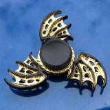 R118 Bearing Adult Spinner Gyro Sniper Tri Finger Spinner Metal Toys for Children Spinner Ring Smoke Bomb Pan Shape