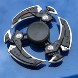 R118 Bearing Adult Spinner Gyro Sniper Tri Finger Spinner Metal Toys for Children Spinner Ring Smoke Bomb Pan Shape
